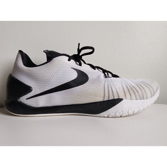 Size 14 - Men's Nike Hyperchase TB White Black Good pre-owned condition - Picture 3 of 9